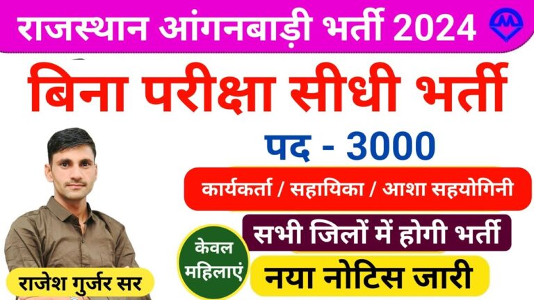 Rajasthan Anganwadi Bharti