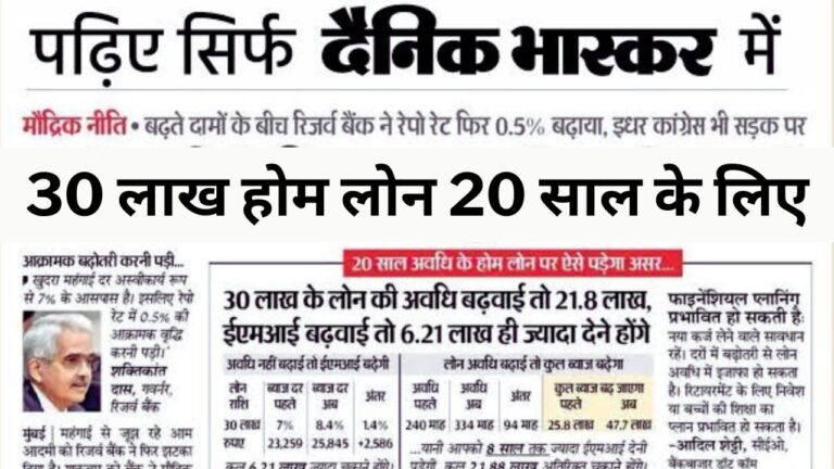 0 lakh ka home loan 20 saal ke liye