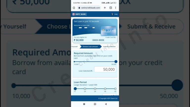 सिर्फ 10 सेकेंड में पैसे खाते में! HDFC Jumbo Loan Apply करें और पाएं ₹50,000 का तुरंत अप्रूव्ड लोन