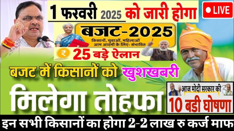 Kisan Loan Mafi List: किसान कर्ज माफ़ी 2025 की नई लिस्ट जारी, बजट 2025 की 10 बड़ी घोषणाएं, 2 लाख माफ