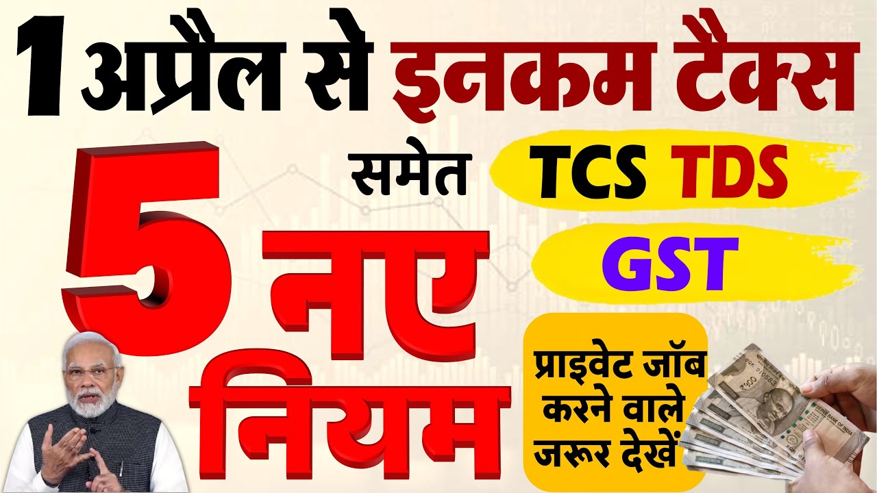 1 अप्रैल 2025 से GST, इनकम TAX, TDS, TDS, म्युचुअल फंड से जुड़े नए नियम, प्राइवेट जॉब वाले जरूर देखें