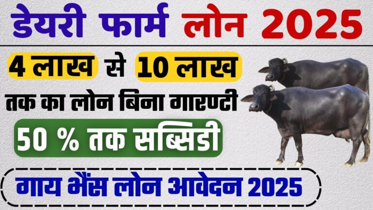 पशुपालन डेयरी लोन योजना 2025