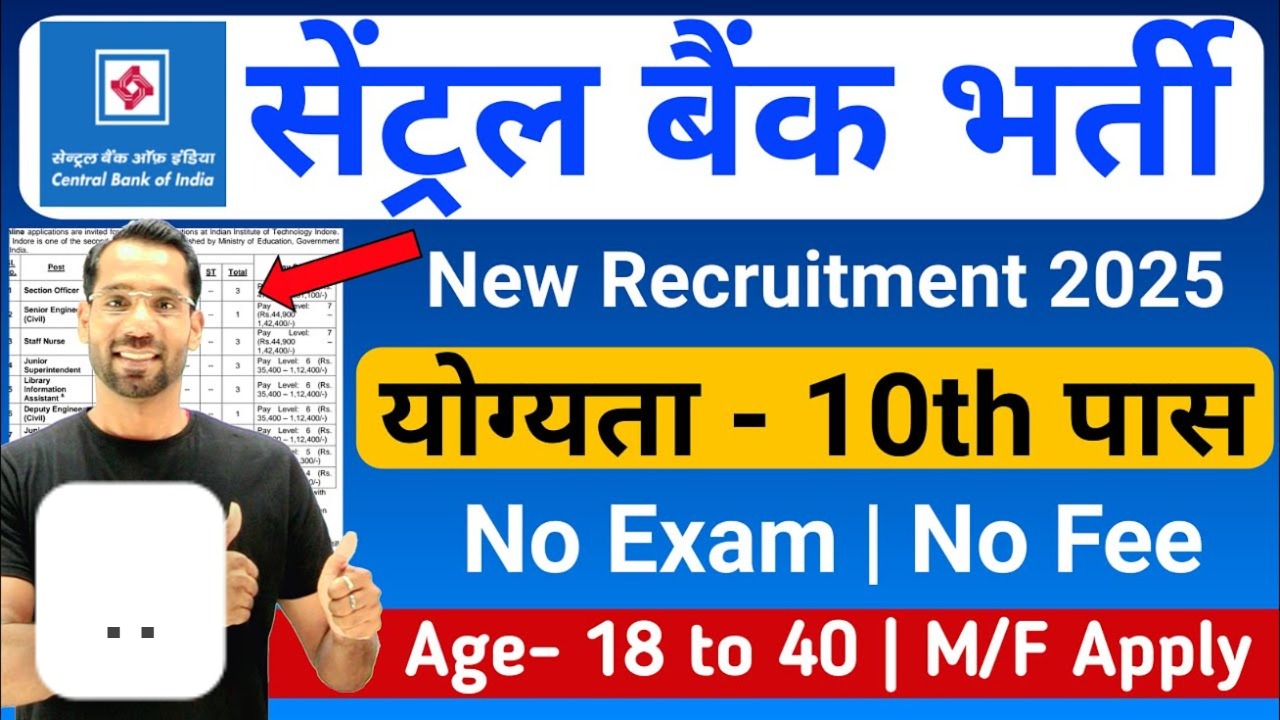 Central Bank New Vacancy 2025