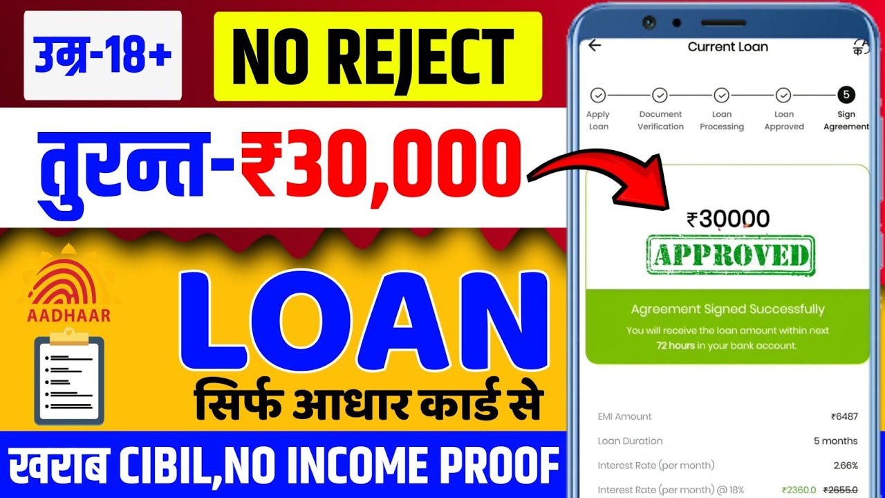 ₹30,000 तुरंत लोन बिना CIBIL चेक, फास्ट अप्रूवल - जानें पूरी डिटेल्स